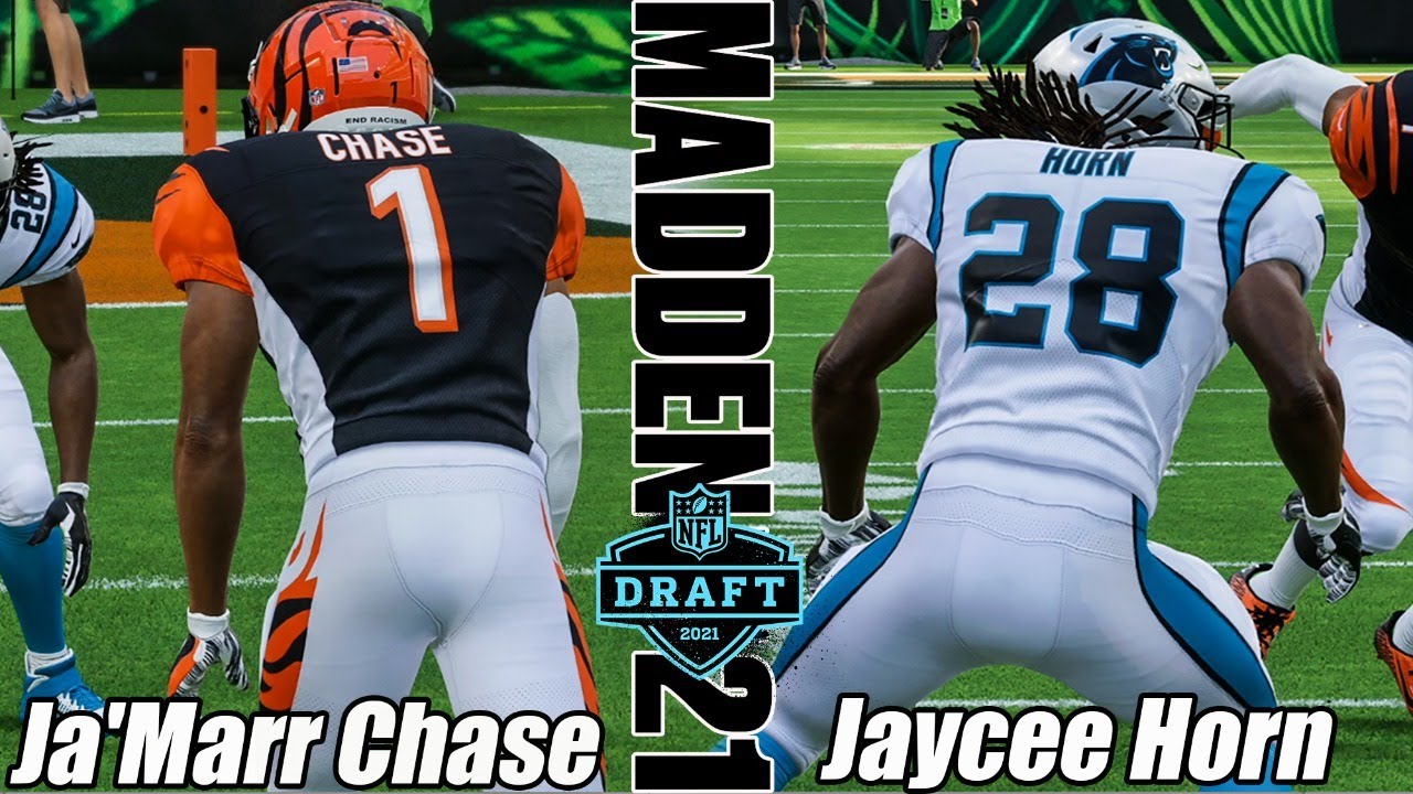 Ja'Marr Chase Jaycee Horn  Madden 21 Bengals vs Panthers Next Gen PS5 Gameplay