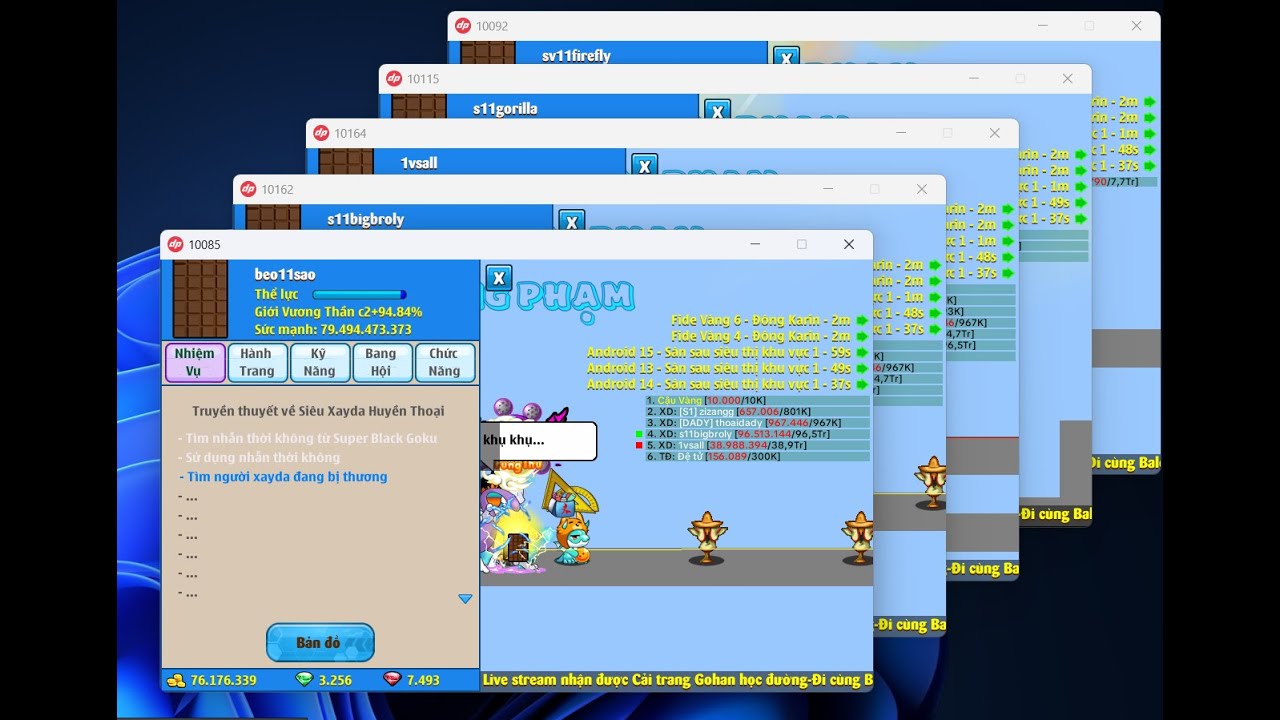 màn bom đầy uy lực đến từ sv11 khi đánh 1sk1 cuối tuần và cái kết.....!!!