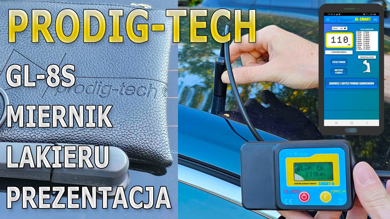 Miernik lakieru Prodig Tech GL-8S - prezentacja