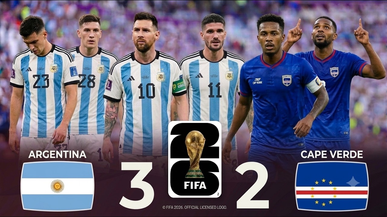 Argentina vs Cape Verde Highlights & All Goals | FIFA World Cup 2026 | Round of 32