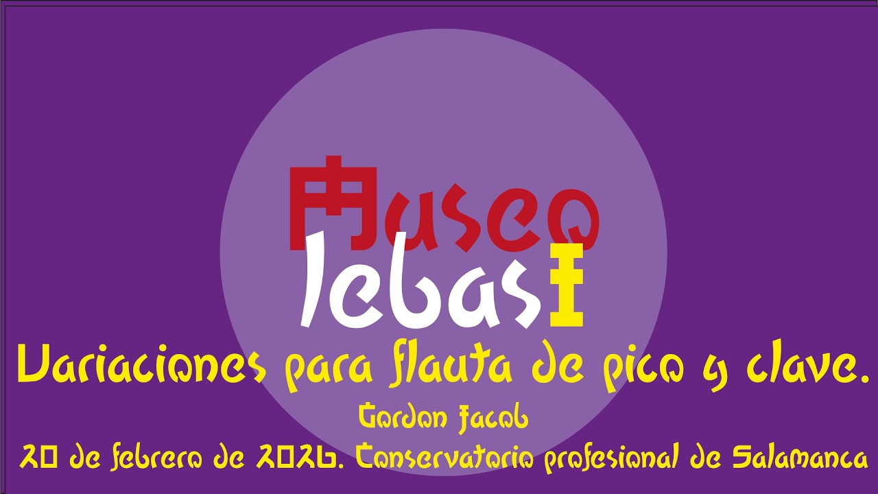 Variaciones para flauta de pico y clave. Gordon Jacob. Antonio Blanco y Juan Ignacio Renedo