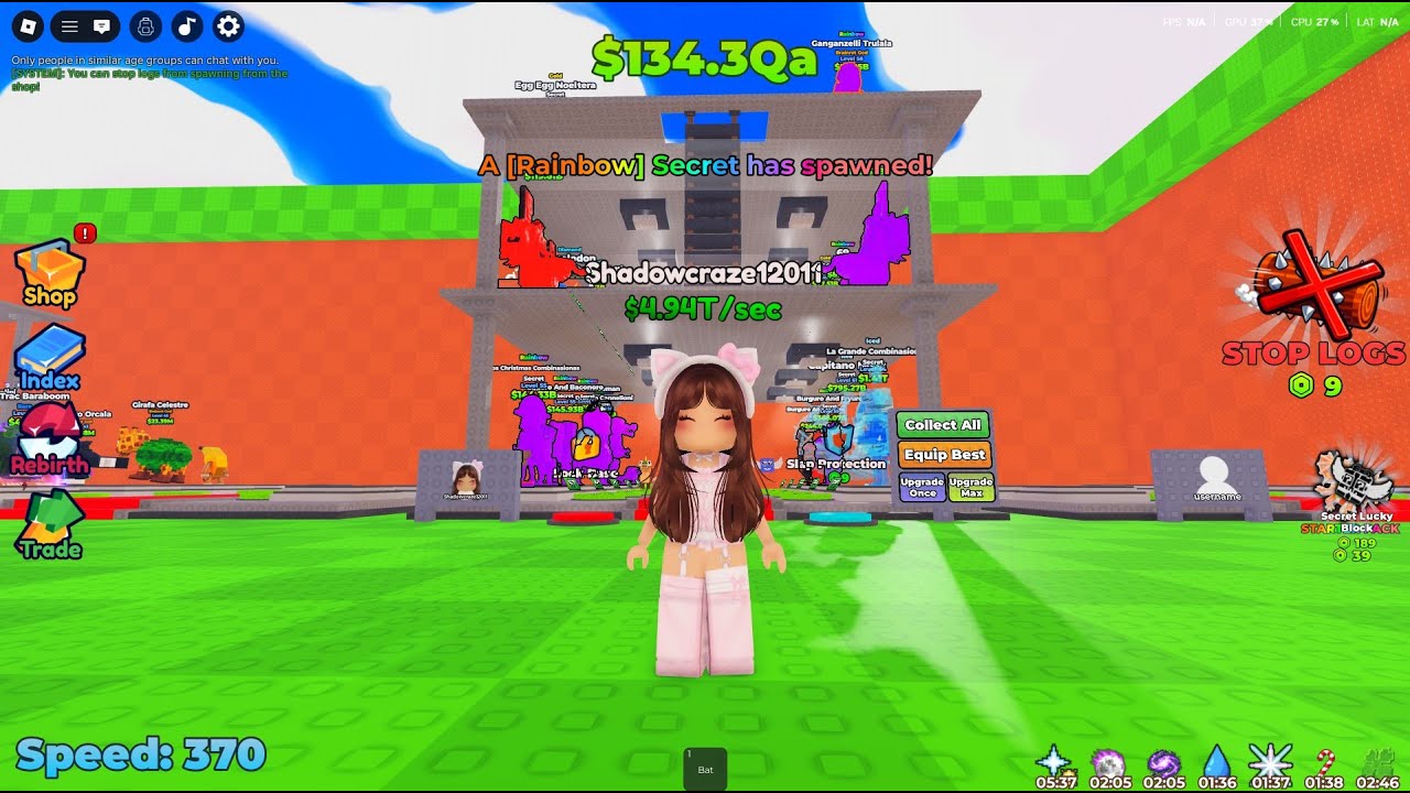 Roblox Steal Lucky Blocks and Brainrots | Live Part 12