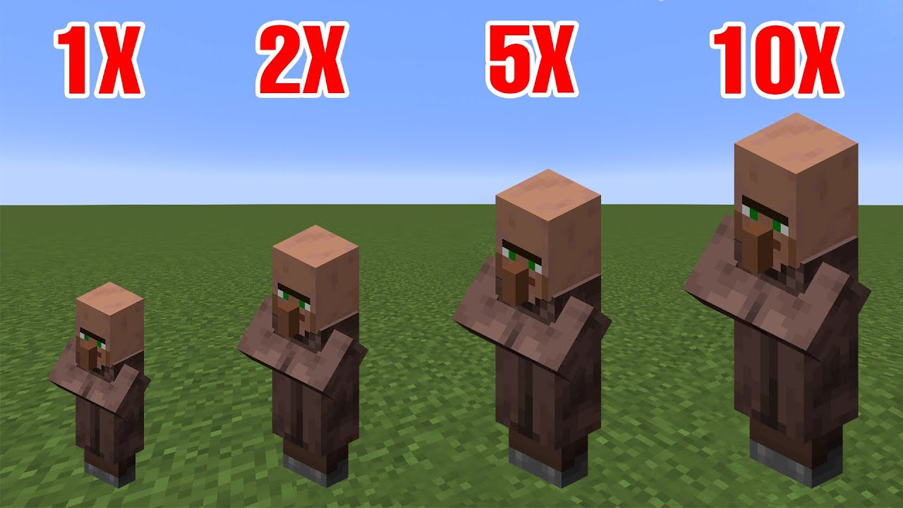 villagers different size vs anvil