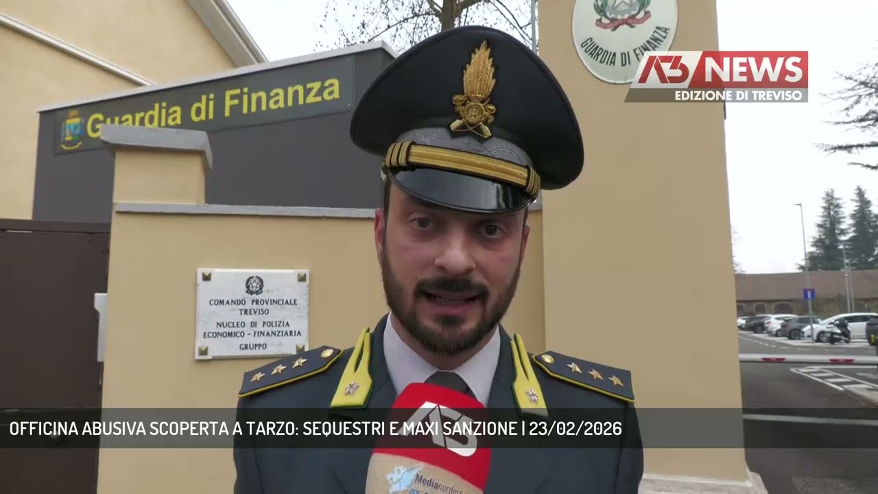 OFFICINA ABUSIVA SCOPERTA A TARZO: SEQUESTRI E MAXI SANZIONE | 23/02/2026