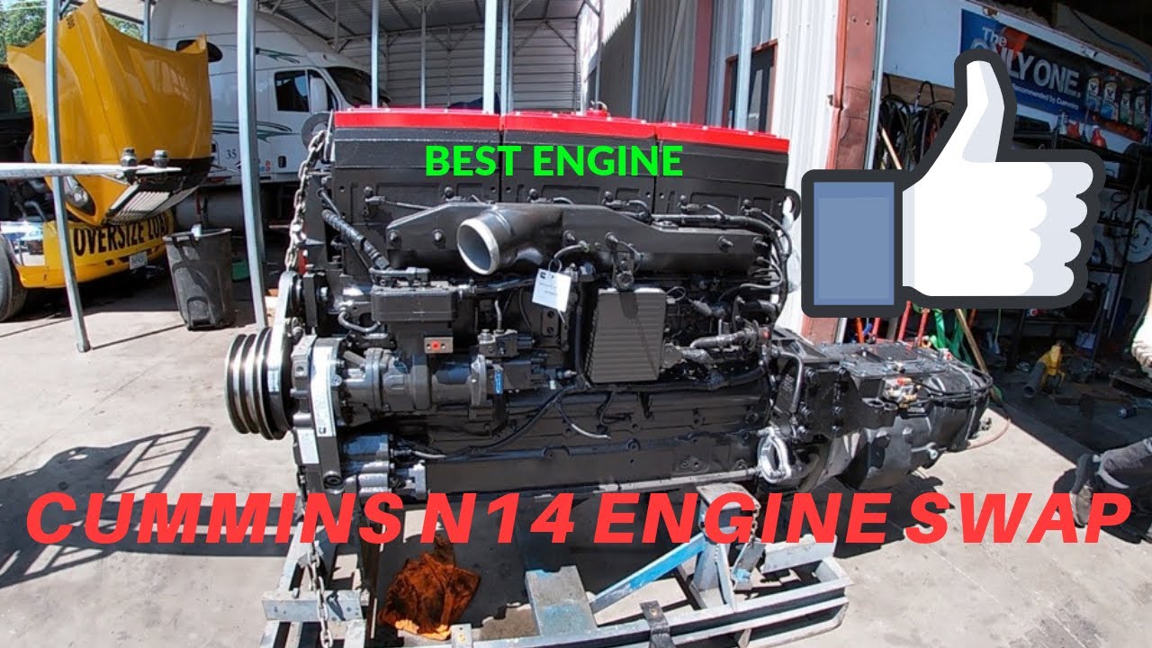 Installing Brand NEW Cummins N14 into Volvo 880