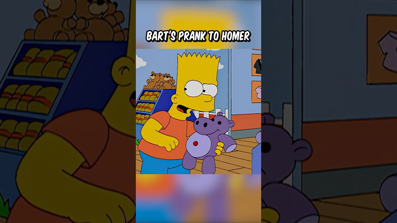Bart's prank to Homer
