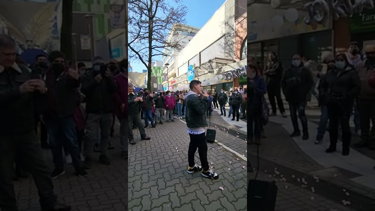 Como yo te amo. Jordan Matamala, Paseo peatonal Barros Arana Concepci&oacute;n 08 Agosto 2022