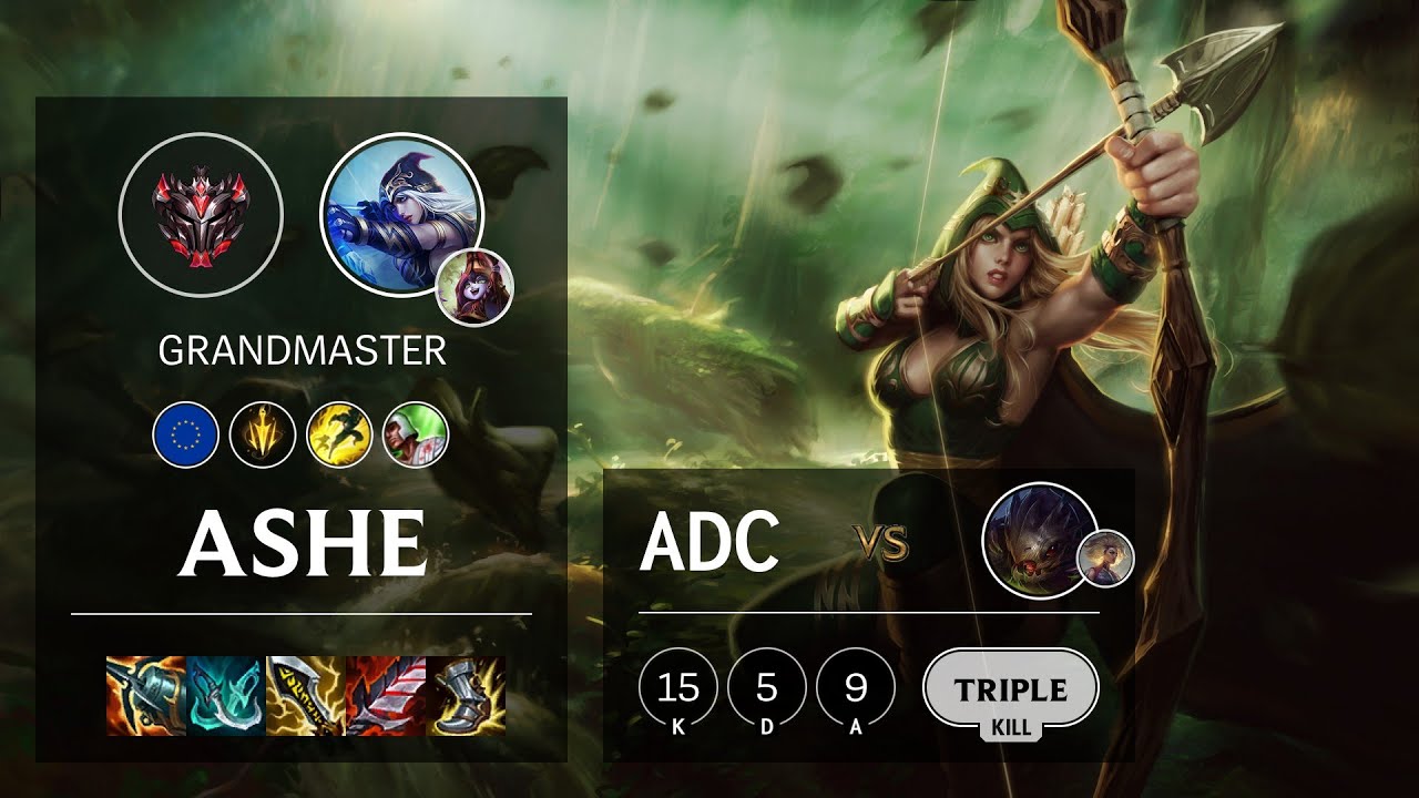 Ashe ADC vs Kog'Maw - EUW Grandmaster Patch 11.11