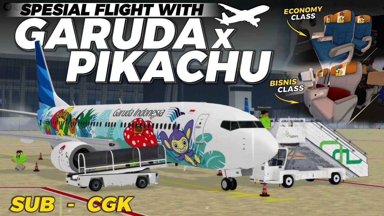 Yukk Ikutin Terbang Spesial Bersama PikachuJet Dari Garuda Indonesia Versi Roblox Indonesia