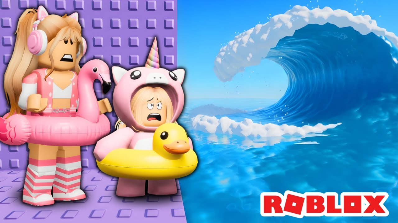 VICK e BABY SUBIRAM A TORRE DE TSUNAMI DO ROBLOX