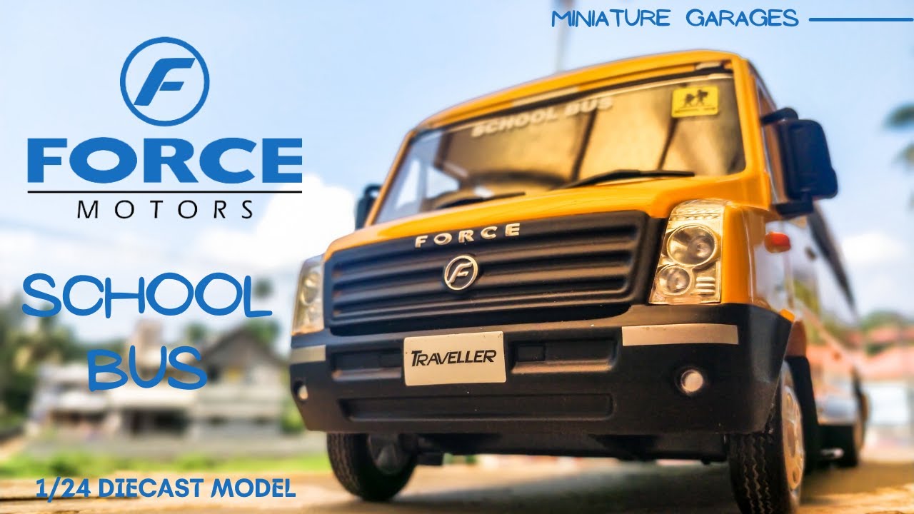 Unboxing Force Traveller School Bus 1/24 Diecast Model | Rare Collectable | Force Motors