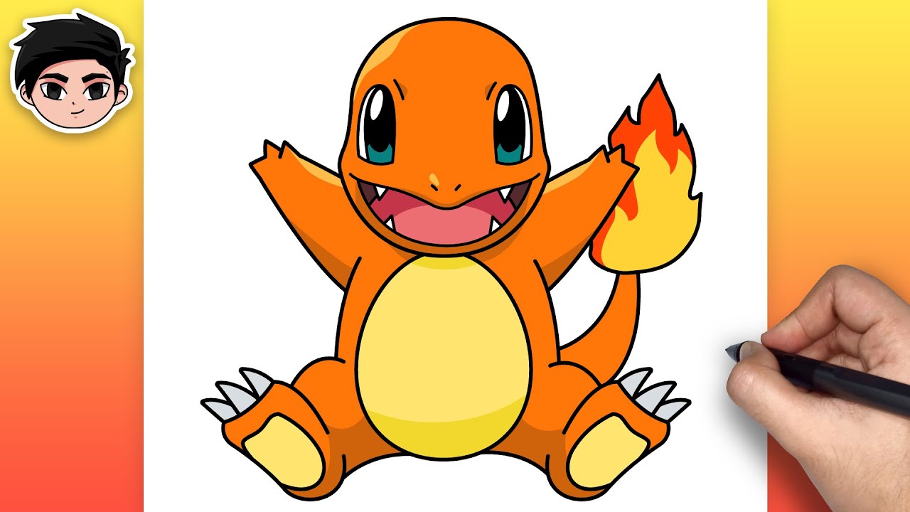 How To Draw CHARMANDER | Pokemon - Step By Step Easy For Beginners