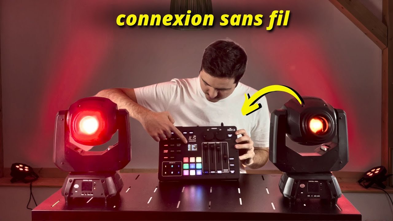 Contrôler des lyres sans fil et sans DMX ! ( ILS Command + Intimidator SPOT  60 ILS Chauvet DJ )