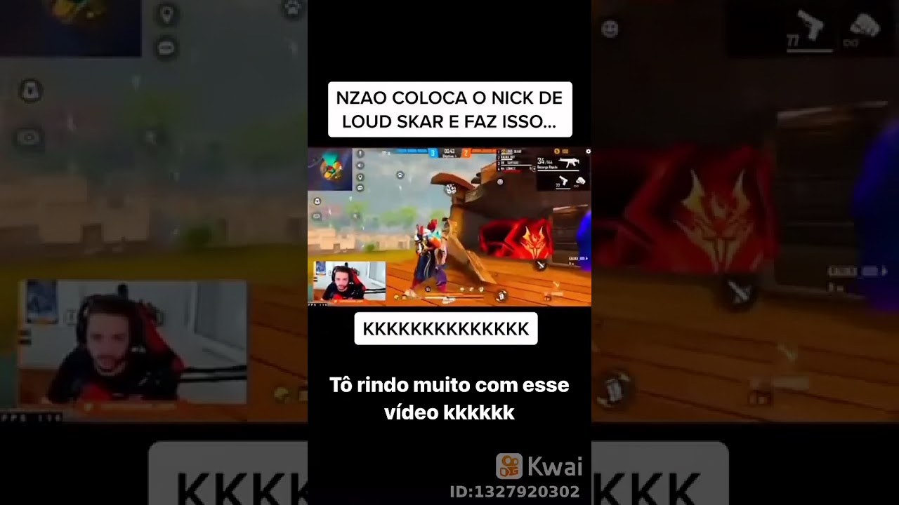 NZAO COLOCA O NICK DE LOUD SKAR E TROLA O PESSOA / IMPOSS&Iacute;VEL NAO RIR #shorts