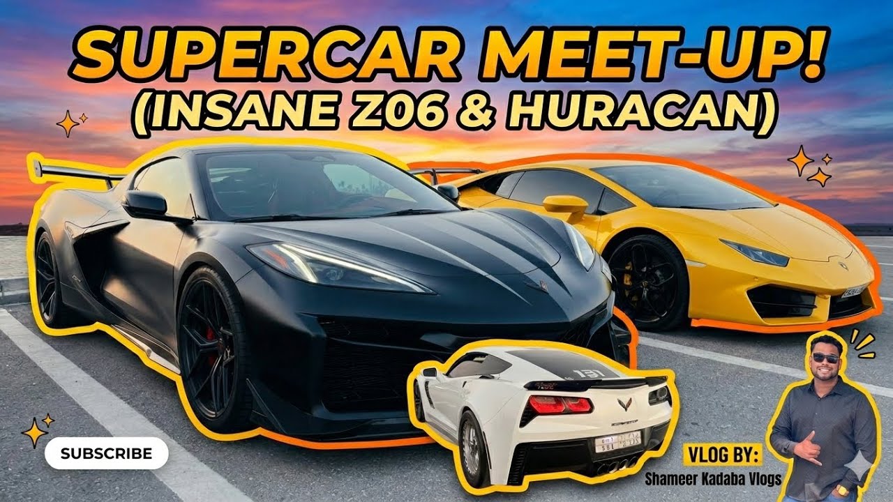 Supercars Spotted in Eastern Province Saudi Arabia HURACAN, Z06 and many more @shameerkadaba 