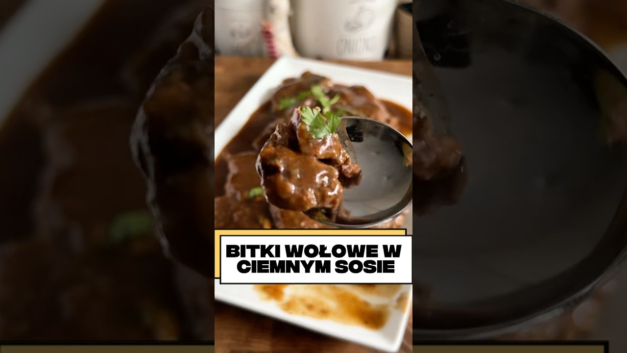 Bitki wołowe w ciemnym sosie #food