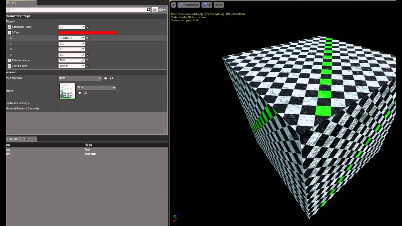 [UE4] World Aligned Texture/Normal with Rotation and offset.