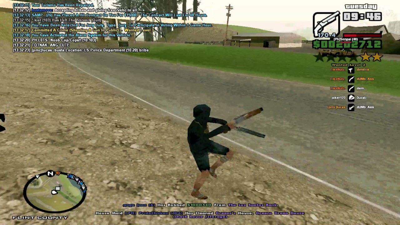 samp  2 shot abuse   killing own hit