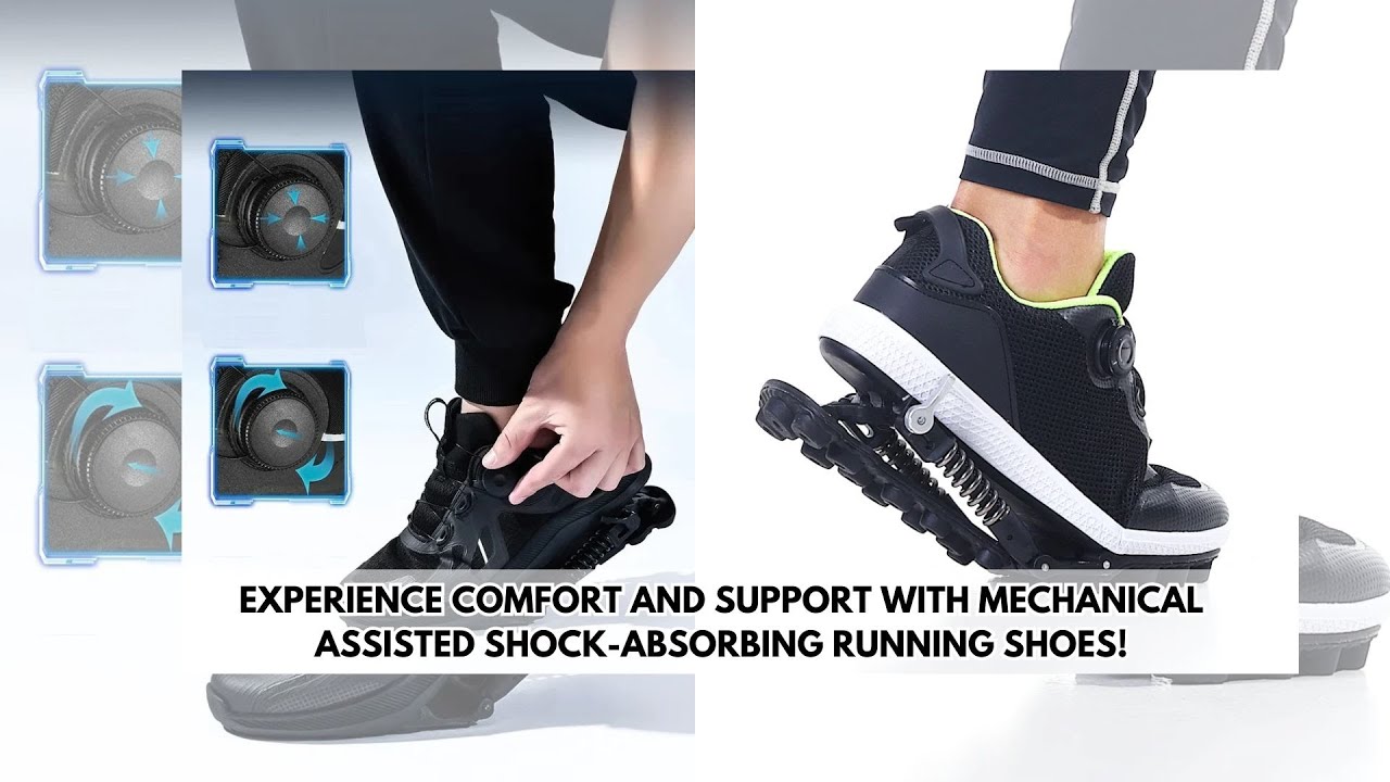 Mechanical Assisted Shock-Absorbing Running Shoes