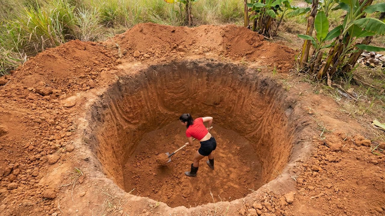 Building a Deep Well Hundreds of Meters Deep to Find a Stable Clean Water Source for the Farm