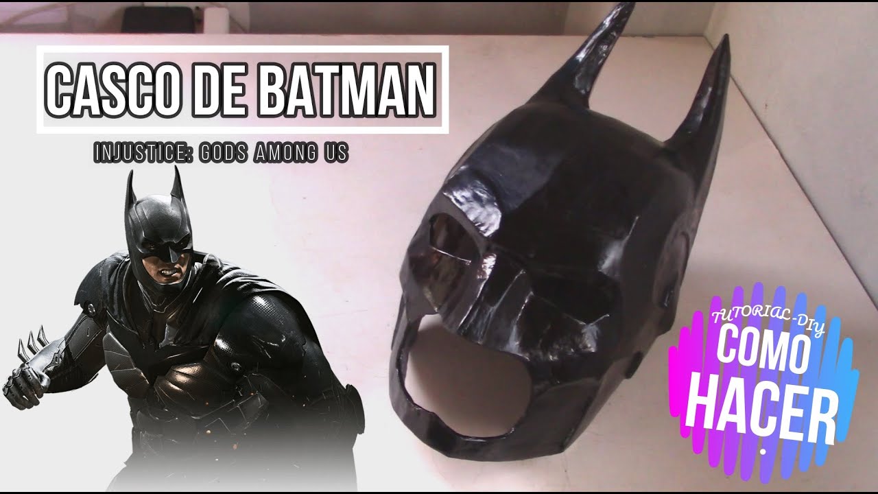 CASCO DE BATMAN INJUSTICE | COMO HACER - DIY CARTON 100%