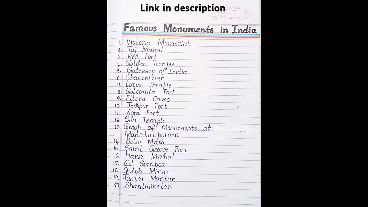 Famous Monuments in India
