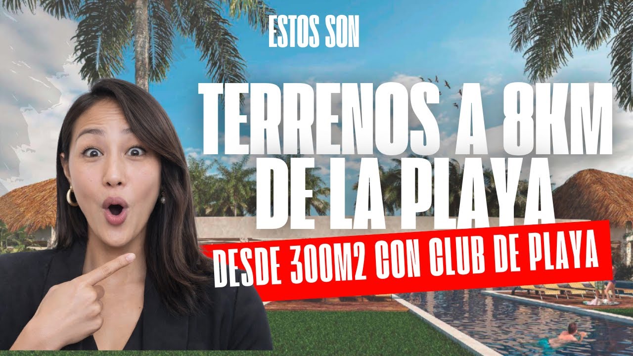 🏖️ TERRENOS a 8km de la PLAYA en YUCATÁN, con CLUB de playa