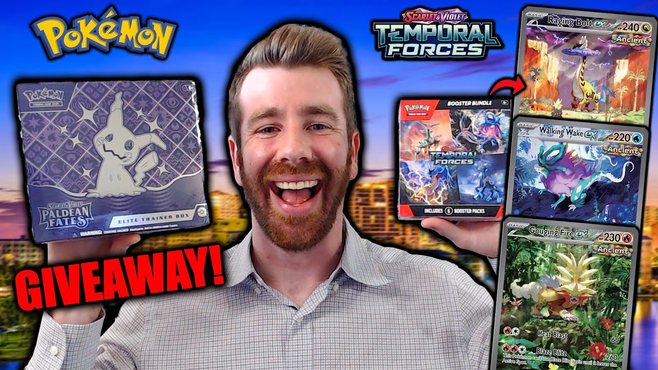 Pokemon Giveaway! Temporal Forces & Paldean Fates Hunting for Special Illustration Rares!