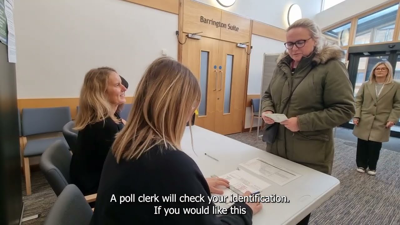 Elections - Voting in a polling station