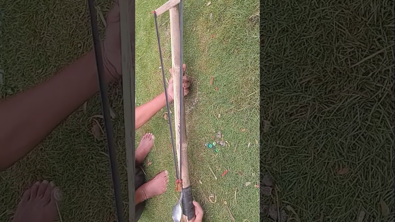 ketapel bilah bambu dan paku#survival #fyp#viralvideo#shorts