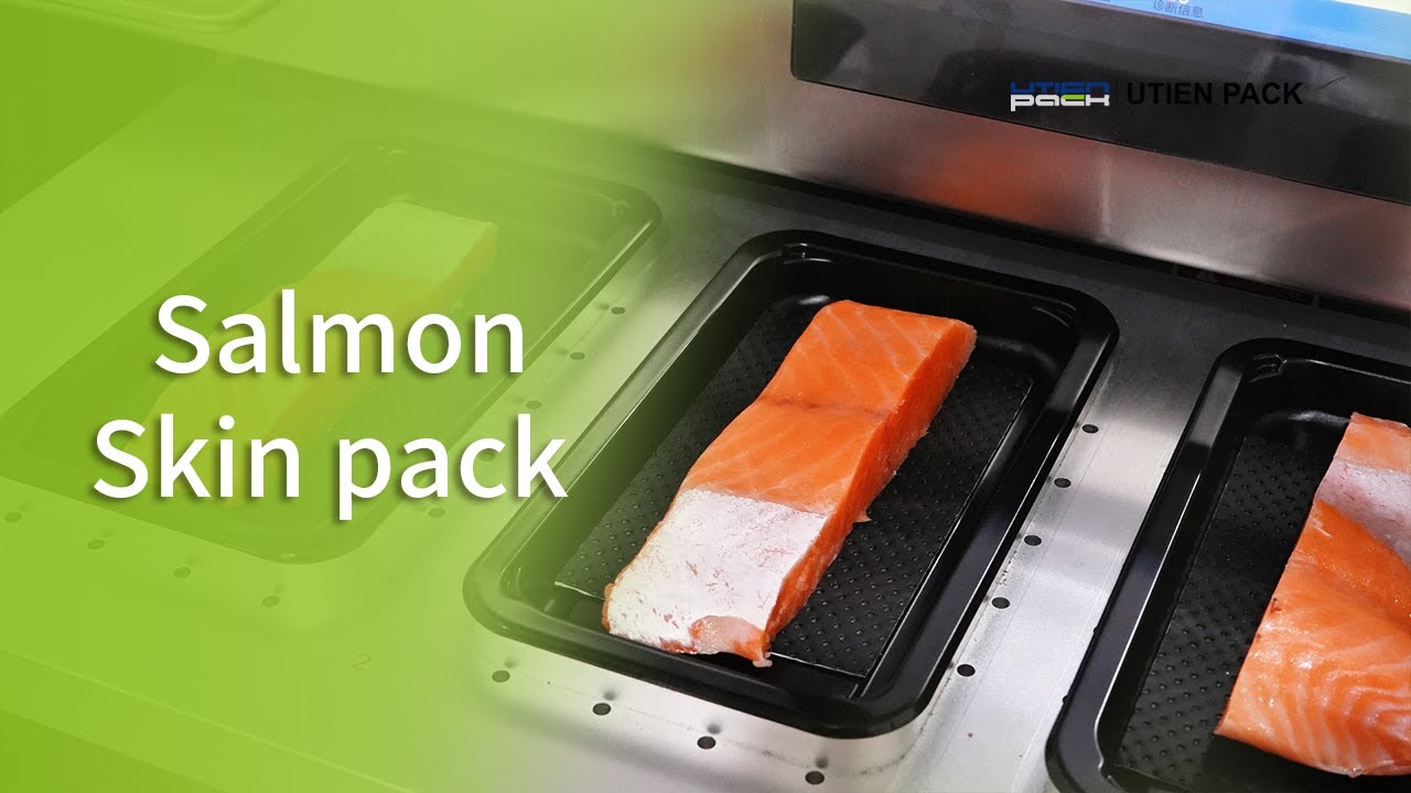 Utien Pack Semi-Auto Tray Sealer for Salmon | Skin Packaging 🐟
