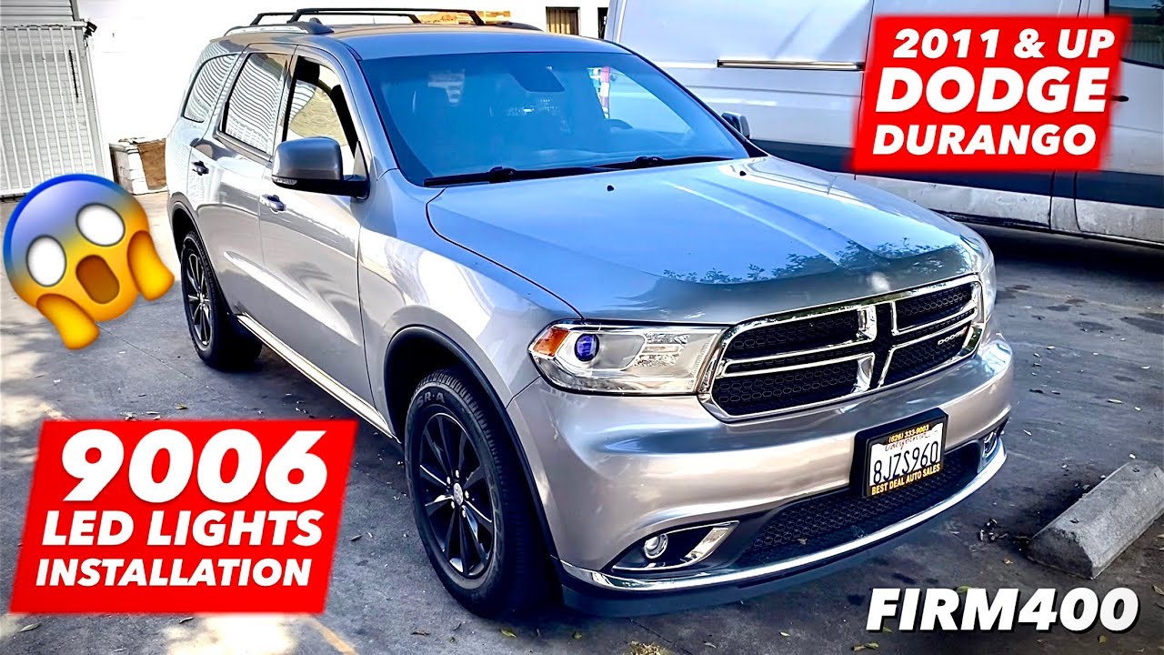 Установка светодиодных фар на DODGE DURANGO 2011 - 2020 гг.