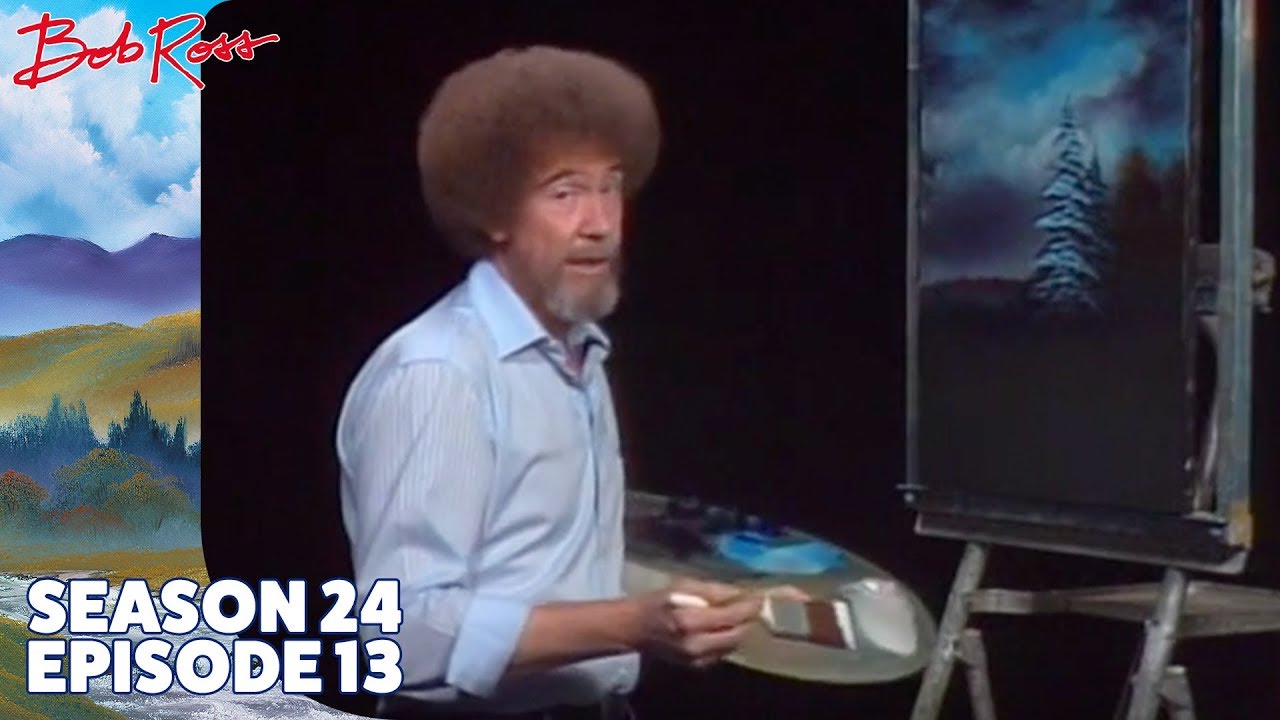 Bob Ross - Snowbound Cabin (Season 24 Episode 13)