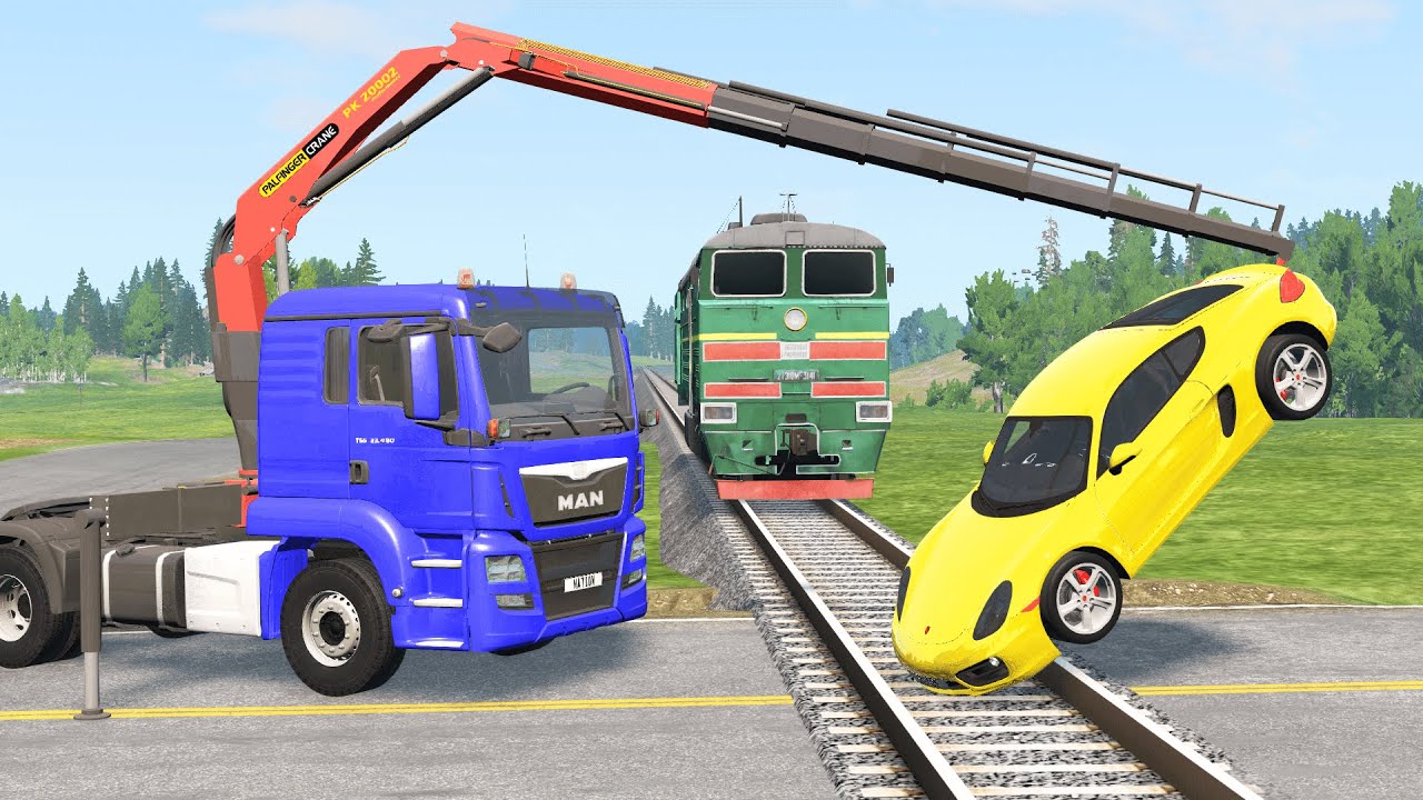 Cars vs Rails #6 &ndash; BeamNG.Drive