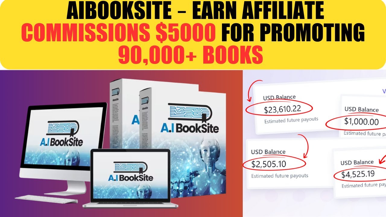 AI Booksite - Earn Affiliate Commissions $5000 For Promoting 90,000 Books