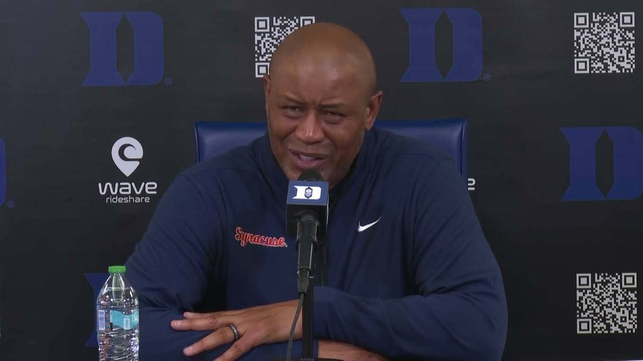 Syracuse Head Coach Adrian Autry postgame following historic loss vs #3 Duke