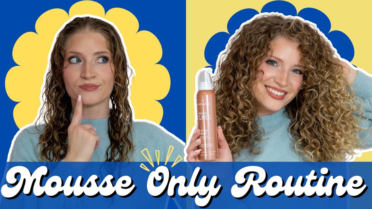 Styling my curls with MOUSSE only + L’ANZA Butter Whip Styling Foam Review