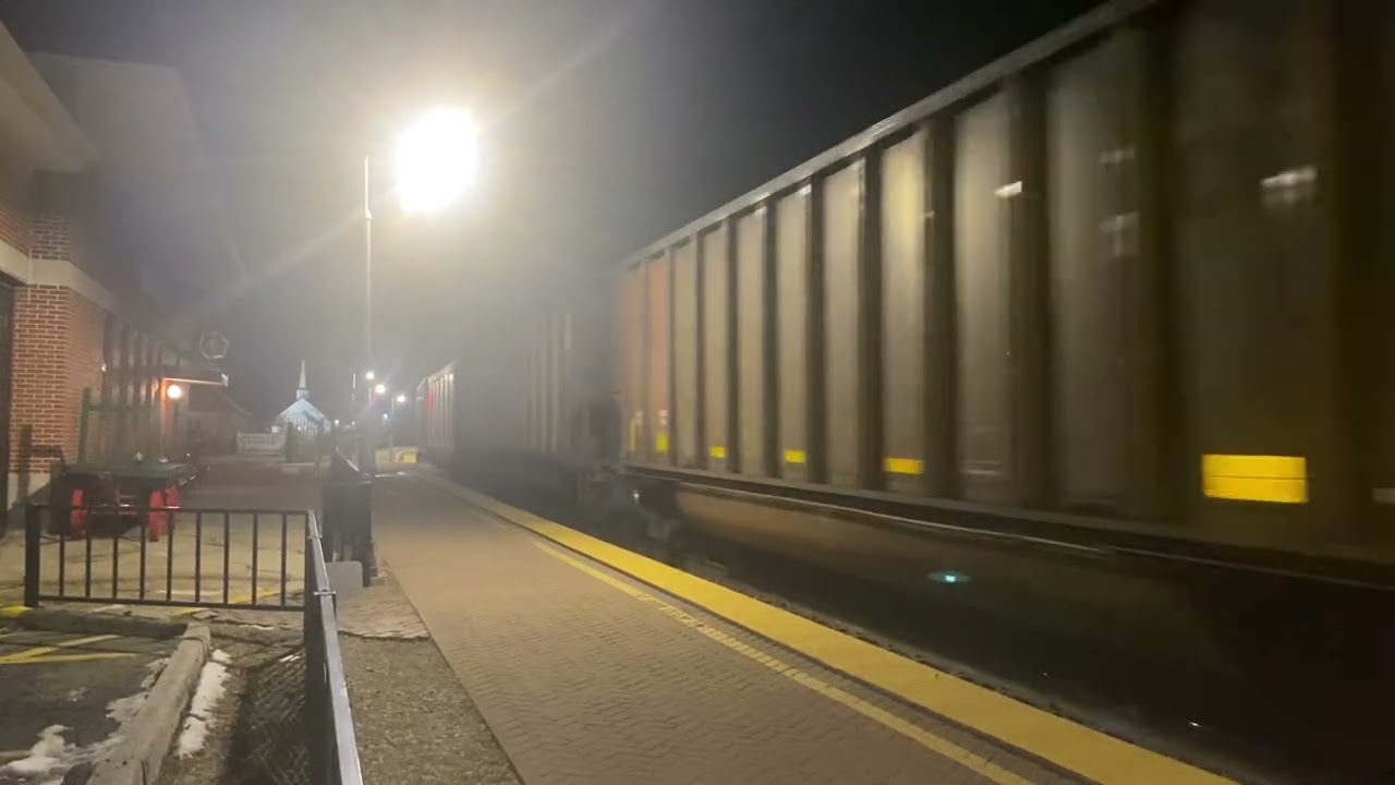 empty coal train going through Mendota 