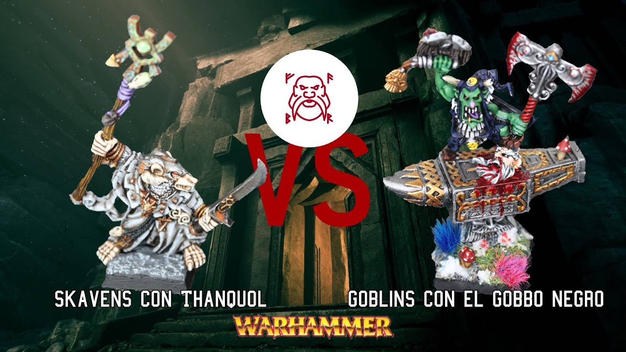 Thanquol vs El Gobbo Negro | Skavens vs Goblins Nocturnos | 3000p  Warhammer 6a con MDNR