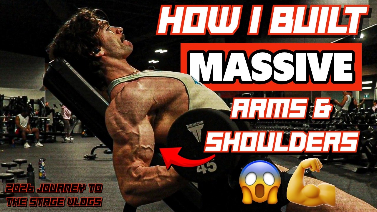 How I BLEW My Arms & Shoulders Up QUICK | Arm & Shoulder Day Vlog