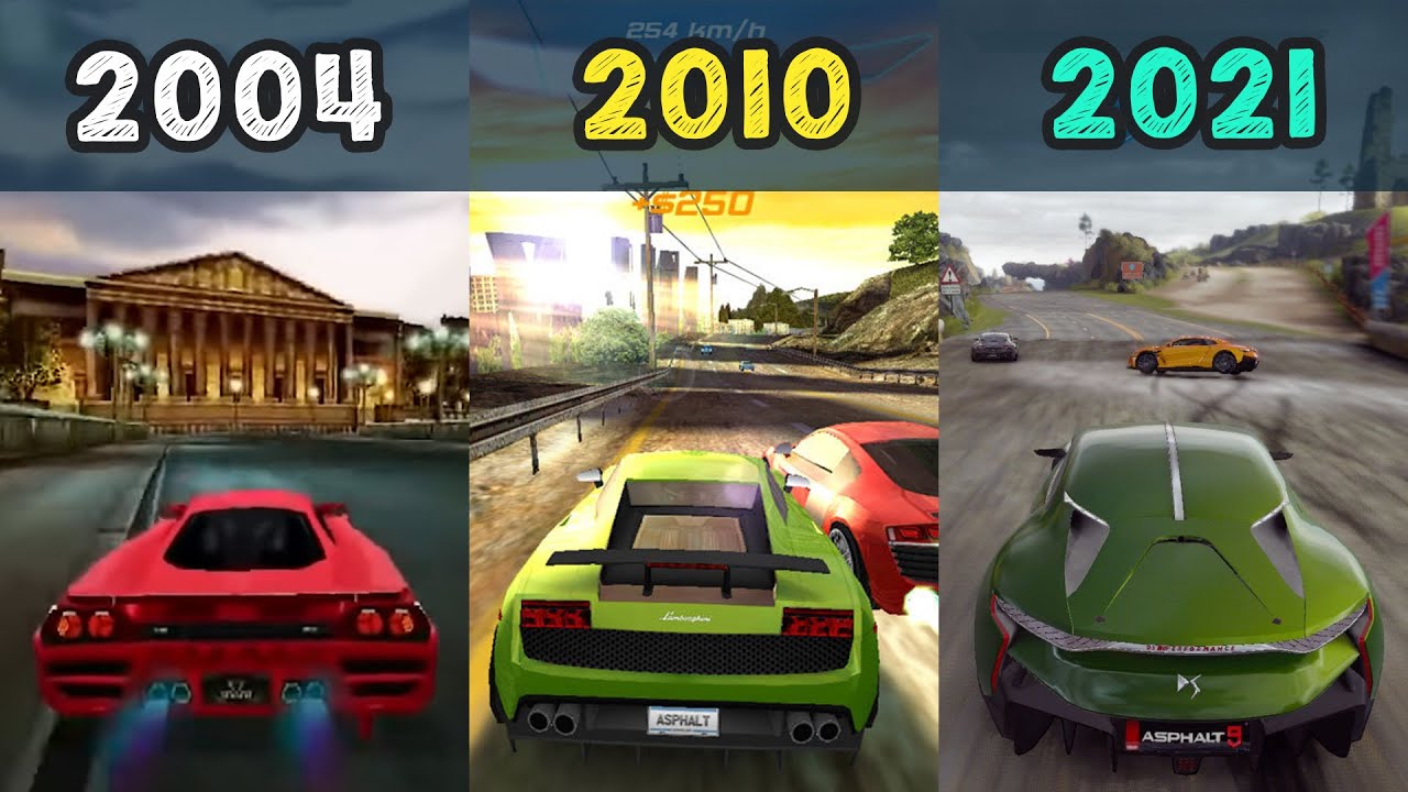 Asphalt 1 to Asphalt 9 : Legends - Evolution of Asphalt Games