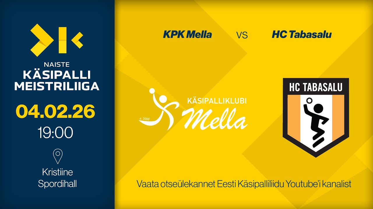 KPK Mella - HC Tabasalu | NAISTE KÄSIPALLI MEISTRILIIGA 2026