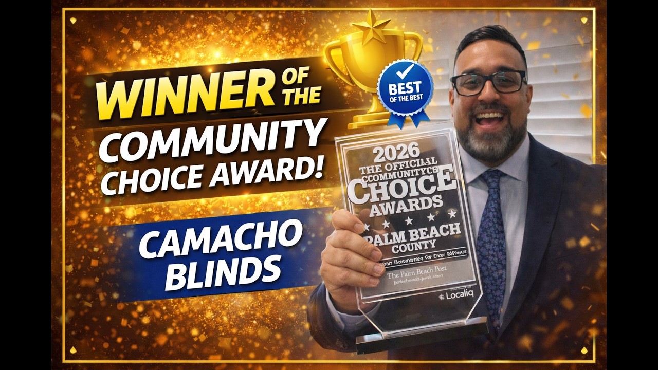 From Local Blinds Company to Community Awards Finalist | Camacho Blinds Story