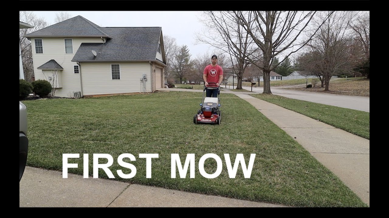 FIRST MOW of the year