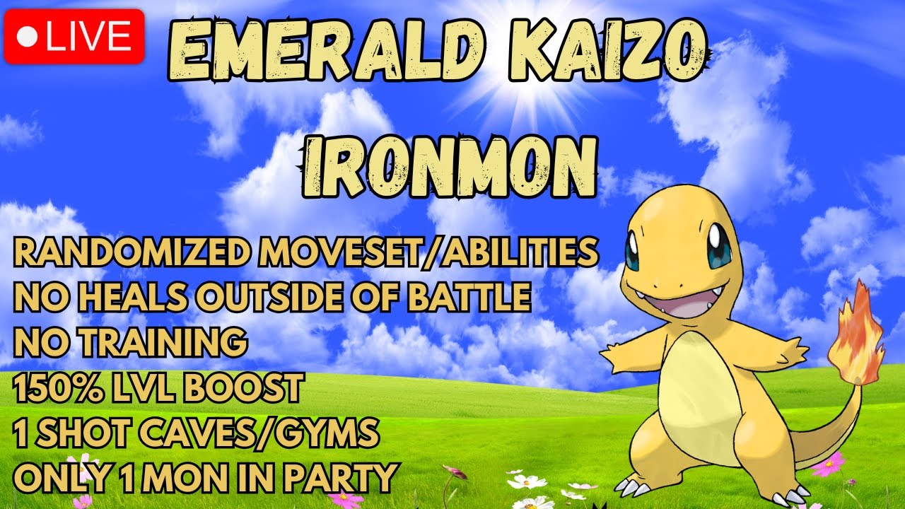 🔴LIVE - EMERALD KAIZO IRONMON - &uarr;▲HARDEST POKEMON CHALLENGE▲&uarr;