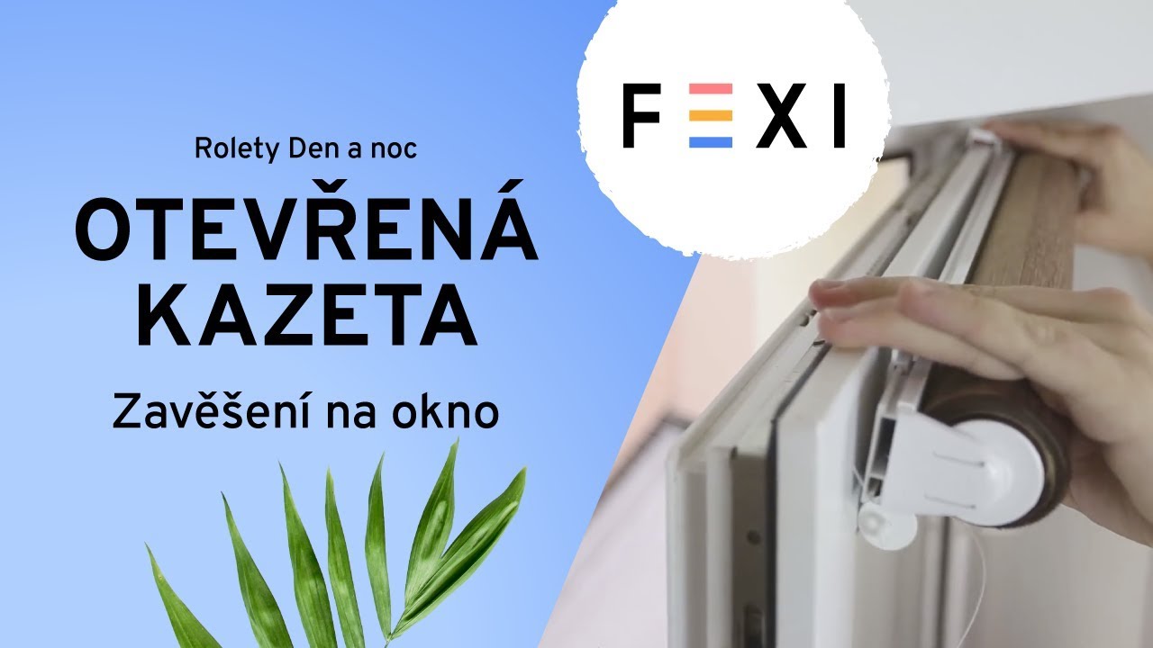 Roleta Den a noc v otevřené kazetě - Montáž bez vrtání