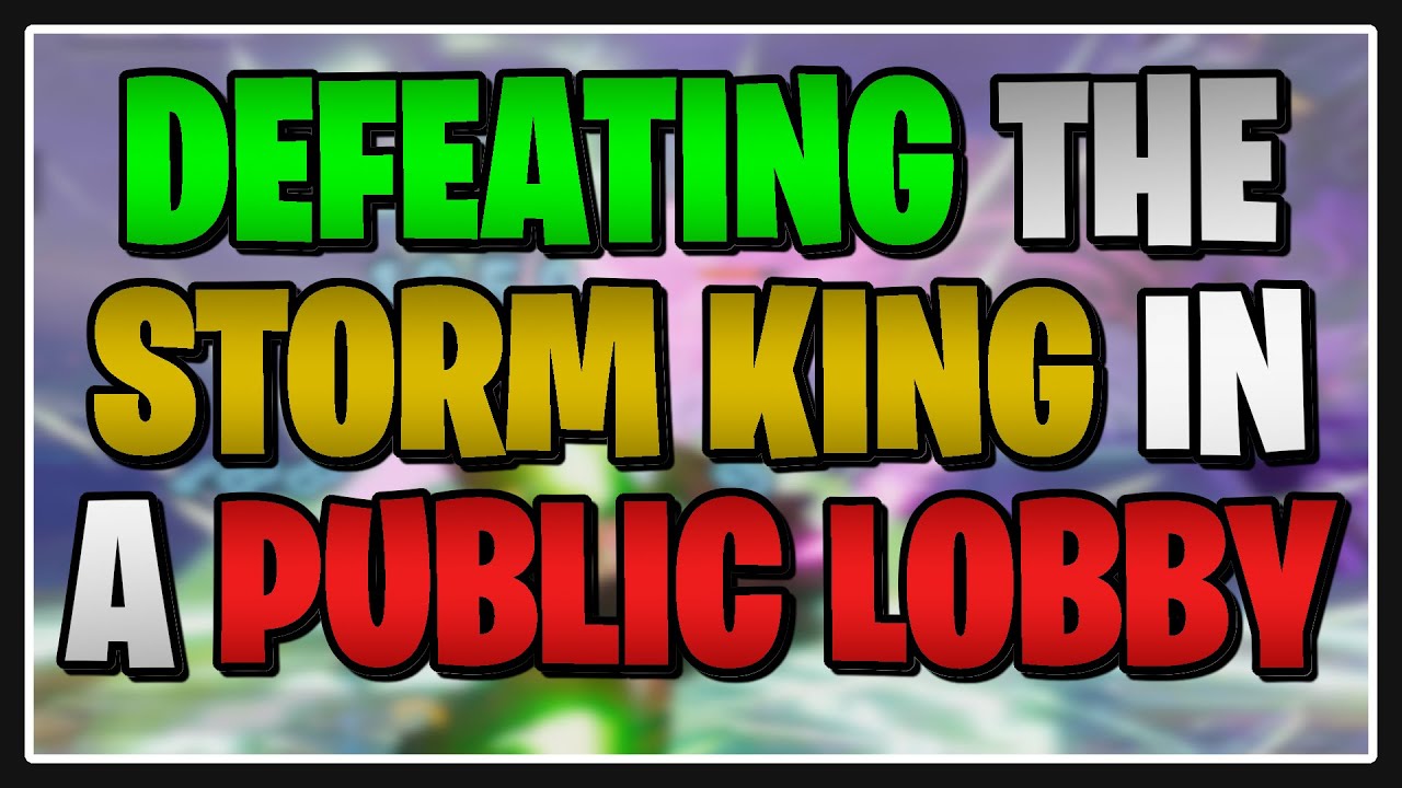 Defeating the Mythic Storm King in a Public Lobby in Fortnite Save the World!