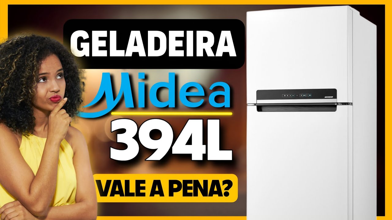 GELADEIRA MIDEA RT533 INVERTER 394L VALE A PENA? Review Completo Frost Free Duplex
