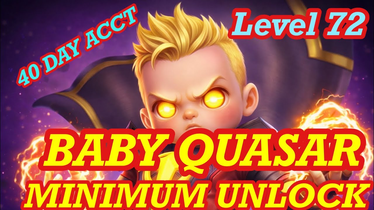 BABY QUASAR MINIMUM UNLOCK GUIDE WITH 2 TEAMS 10 NODES LEVEL 72 | FREE TO PLAY MARVEL STRIKE FORCE