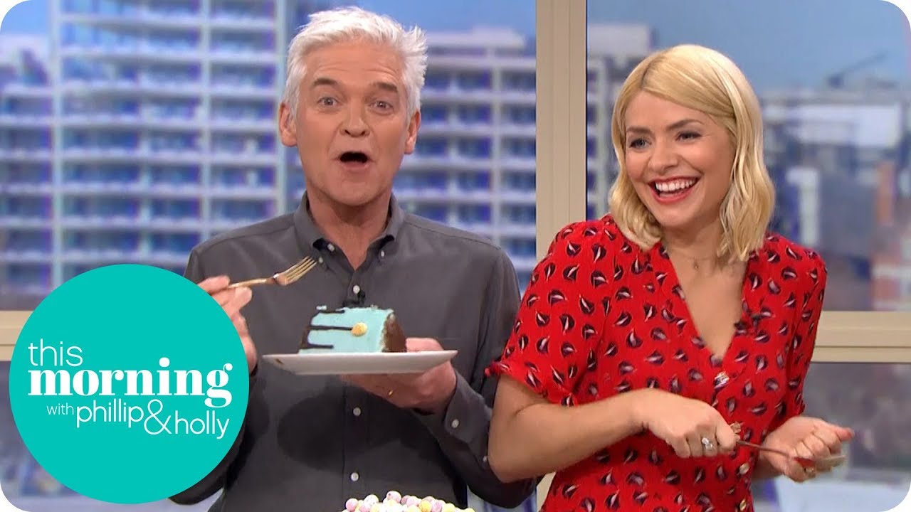 Phillip & Holly Have a Sugar Rush After Eating Egg-Stravagant Easter Cake | This Morning